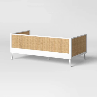 Rattan And Wood Kids' Daybed White - Pillowfort⢠- Image 3