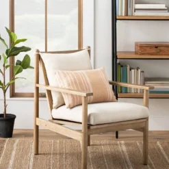 16"x42" Variegated Stripe Lumbar Throw Pillow - Hearth & Hand⢠With Magnolia