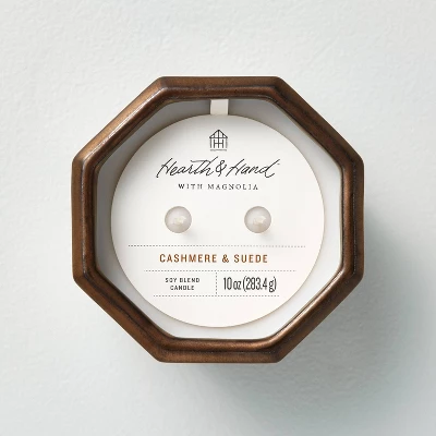 Octagonal Ceramic Cashmere & Suede Fall Jar Candle Metallic Bronze - Hearth & Hand⢠With Magnolia - Image 2