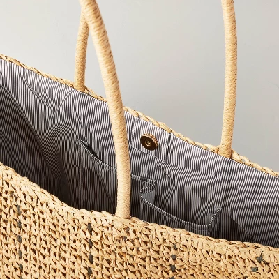 Natural Woven Market Bag - Hearth & Hand⢠With Magnolia - Image 2