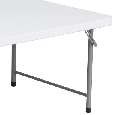 Flash Furniture 4.93-Foot Kid's Granite White Plastic Folding Table - Image 5