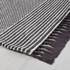 Textured Border Stripe Area Rug - Hearth & Hand⢠With Magnolia