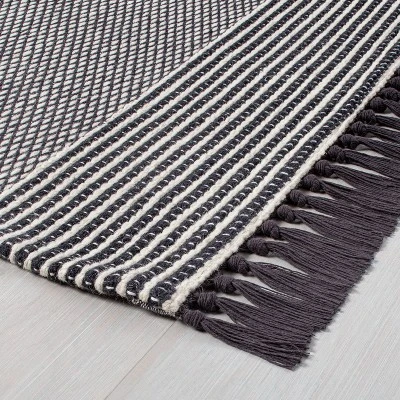 Textured Border Stripe Area Rug - Hearth & Hand⢠With Magnolia