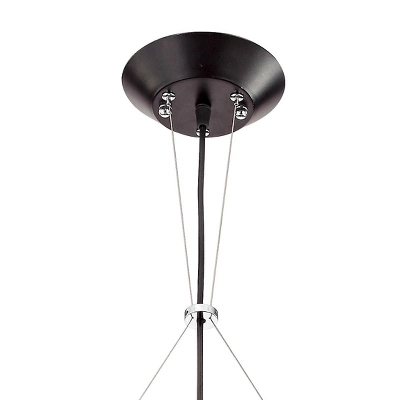 Possini Euro Design Planet Black Large Pendant Light 31 1/2" Wide Mid Century Modern White Glass For Dining Room House Foyer Kitchen Island Entryway - Image 3