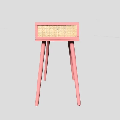 Rattan And Wood Kids' Desk Pink - Pillowfort⢠- Image 5