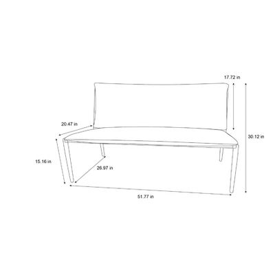 Cushioned Metal Outdoor Loveseat - Cream/Black - Hearth & Hand⢠With Magnolia - Image 7