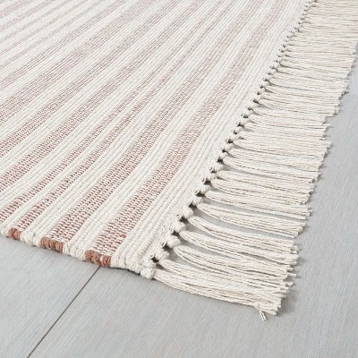 Stripe With Fringe Area Rug - Hearth & Hand With Magnolia