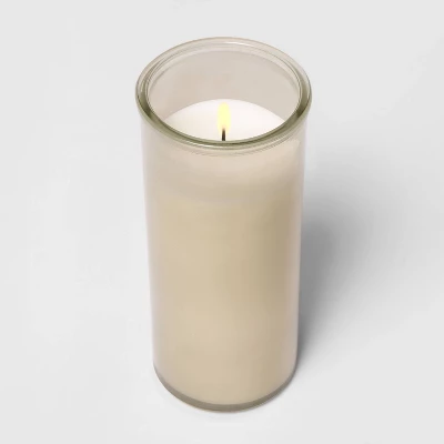 Glass Jar Tea Tree And Spearmint Candle Beige - Thresholdâ˘