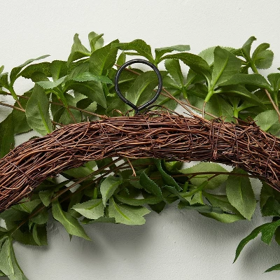 24" Faux Gypsophila Wreath - Hearth & Hand⢠With Magnolia - Image 3