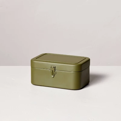 Decorative Metal Storage Box Green - Hearth & Hand⢠With Magnolia - Image 4