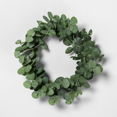 Faux Eucalyptus Wreath - Hearth & Hand⢠With Magnolia - Image 3