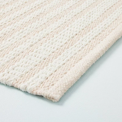 Textured Stripe Indoor/Outdoor Woven Area Rug Beige/Cream - Hearth & Hand⢠With Magnolia - Image 2