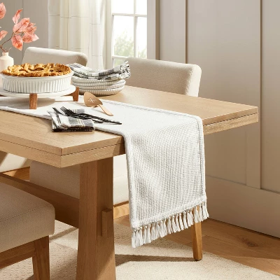 Pebble Textured Woven Table Runner - Hearth & Hand⢠With Magnolia