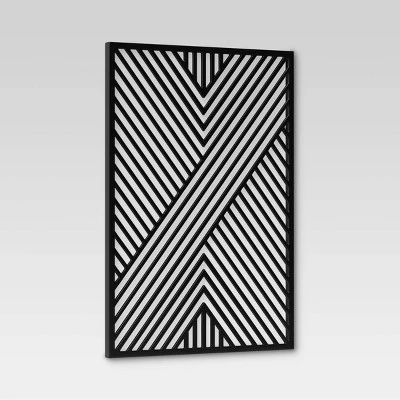 Geometric MDF Wood Wall Panel Black - Project 62⢠- Image 2