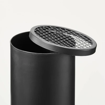 Wood Burning Outdoor Metal Fire Pit Chimenea Black - Hearth & Hand⢠With Magnolia - Image 3