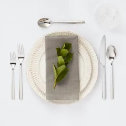 20pc Valona 18/10 Stainless Steel Flatware Set - Threshold Signatureâ˘