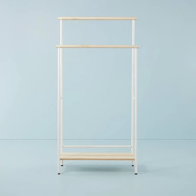 Two-Tier Metal & Wood Garment Rack Cream/Beige - Hearth & Hand⢠With Magnolia - Image 2