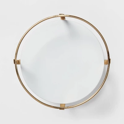 10" X 5.7" Round Metal Countertop Turntable Brass - Brightroom⢠- Image 2