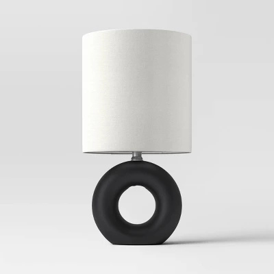 Abstract Ceramic Mini Table Lamp Black - Threshold⢠- Image 4