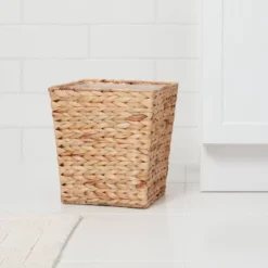 Light Weave Wastebasket Natural - Thresholdâ˘