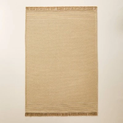 Patterned Border Stripe Area Rug Khaki - Hearth & Hand⢠With Magnolia - Image 6