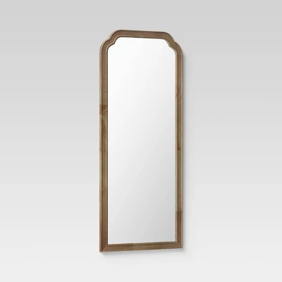 30" X 70" Oversize Leaner French Country Wood Mirror Natural - Threshold⢠- Image 2