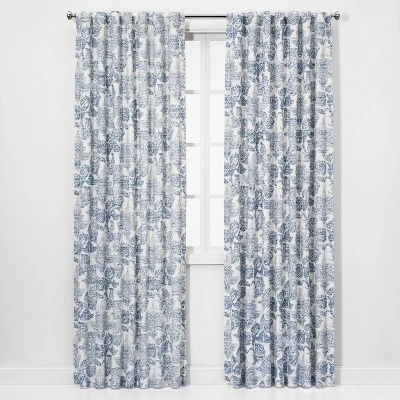 1pc Light Filtering Charade Floral Window Curtain Panel - Thresholdâ˘