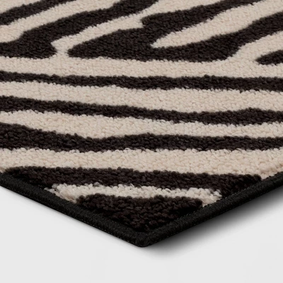 Abstract Lines Rug Black/Tan - Threshold⢠- Image 2