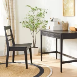 Round 5' Bold Stripe Braided Jute Area Rug Black/Tan/Cream - Hearth & Hand⢠With Magnolia