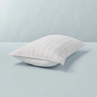 Channel Stitch Heathered Pillow Sham - Hearth & Hand⢠With Magnolia - Image 3