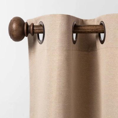 Wood Knob Curtain Rod - Threshold - Image 2