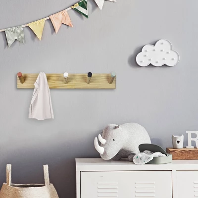 Painted Kids' Wood Hooks - Pillowfort⢠- Image 4