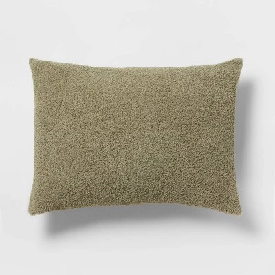 3pc Full/Queen Traditional Cozy Chenille Comforter And Sham Set Green - Threshold⢠- Image 3