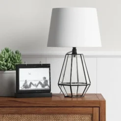 Small Terrarium Table Lamp Base Black - Thresholdâ˘