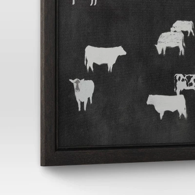 (Set Of 2) 12" X 12" Cow Collection II Framed Wall Canvases - Threshold⢠- Image 5