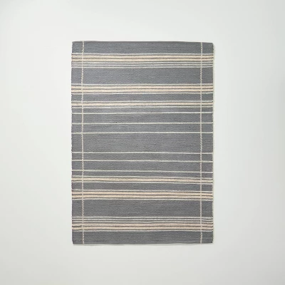 Wool Blend Variegated Stripe Area Rug Dark Gray - Hearth & Hand⢠With Magnolia - Image 7