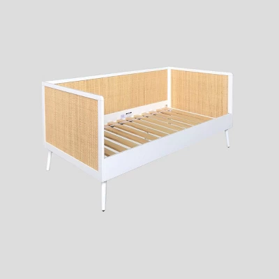 Rattan And Wood Kids' Daybed White - Pillowfort⢠- Image 6