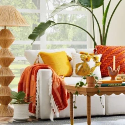 Geometric Patterned Chunky Woven Throw Blanket - Opalhouse⢠Designed With Jungalowâ˘