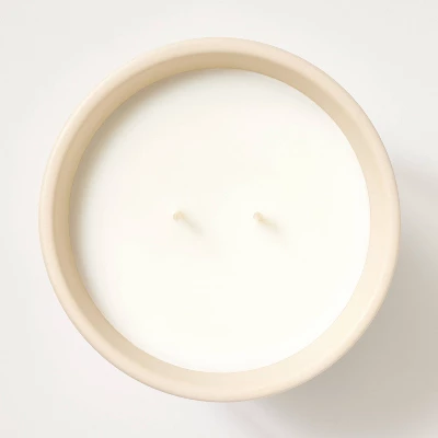 25oz Ceramic Bay & Winter Berry Candle Cream - Threshold⢠Designed With Studio McGee - Image 3