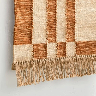 24" X 36" Hand Woven Jute/Polyester Wall Art With Wooden Dowel - Threshold⢠- Image 3