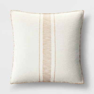 Oversized Placed Striped Square Throw Pillow - Threshold⢠- Image 7