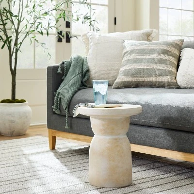 Woven Plaid Throw Pillow With Tassel Zipper - Threshold⢠Designed With Studio McGee