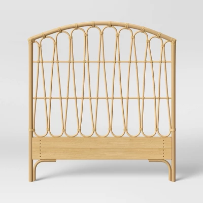 Twin Rattan Kids' Headboard Natural - Pillowfortâ˘