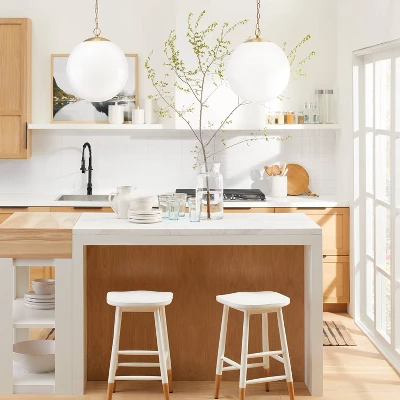 Milk Glass Ceiling Pendant Brass - Threshold⢠Designed With Studio McGee