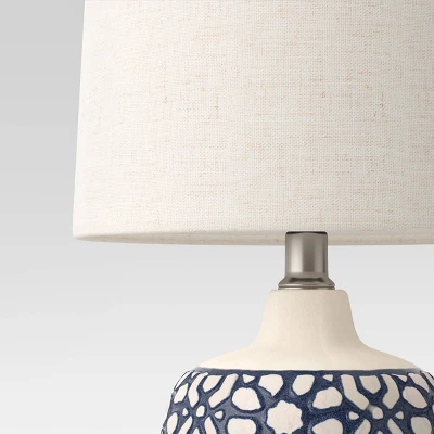 Assembled Ceramic Table Lamp Blue - Threshold⢠- Image 3