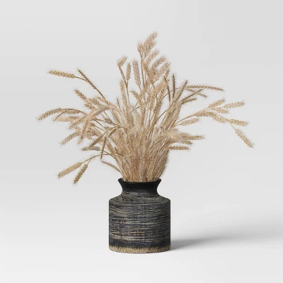 Grass Arrangement In Ceramic Pot Black - Threshold⢠- Image 5